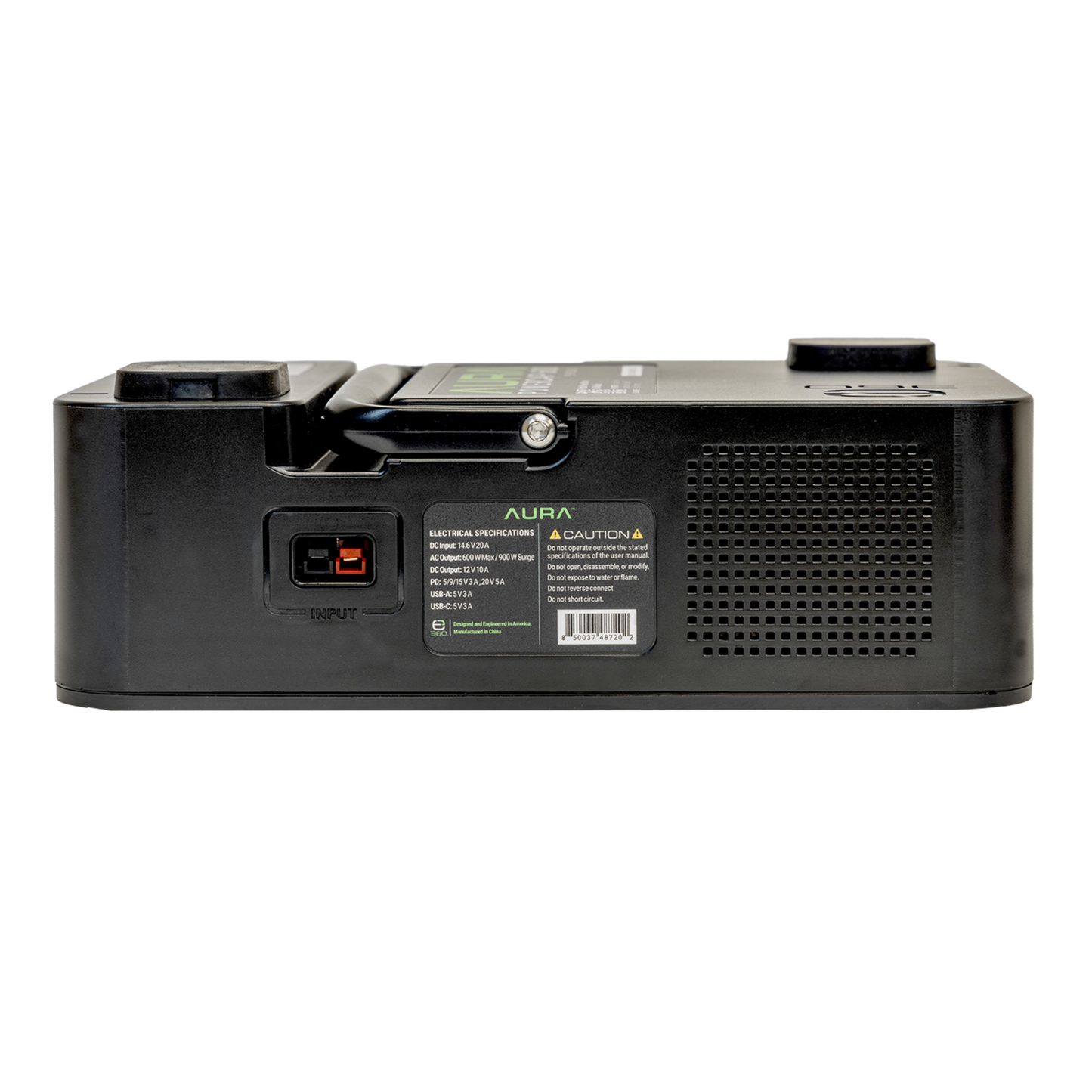 Aura PowerCap 600W Inverter with Bluetooth SmartTalk™
