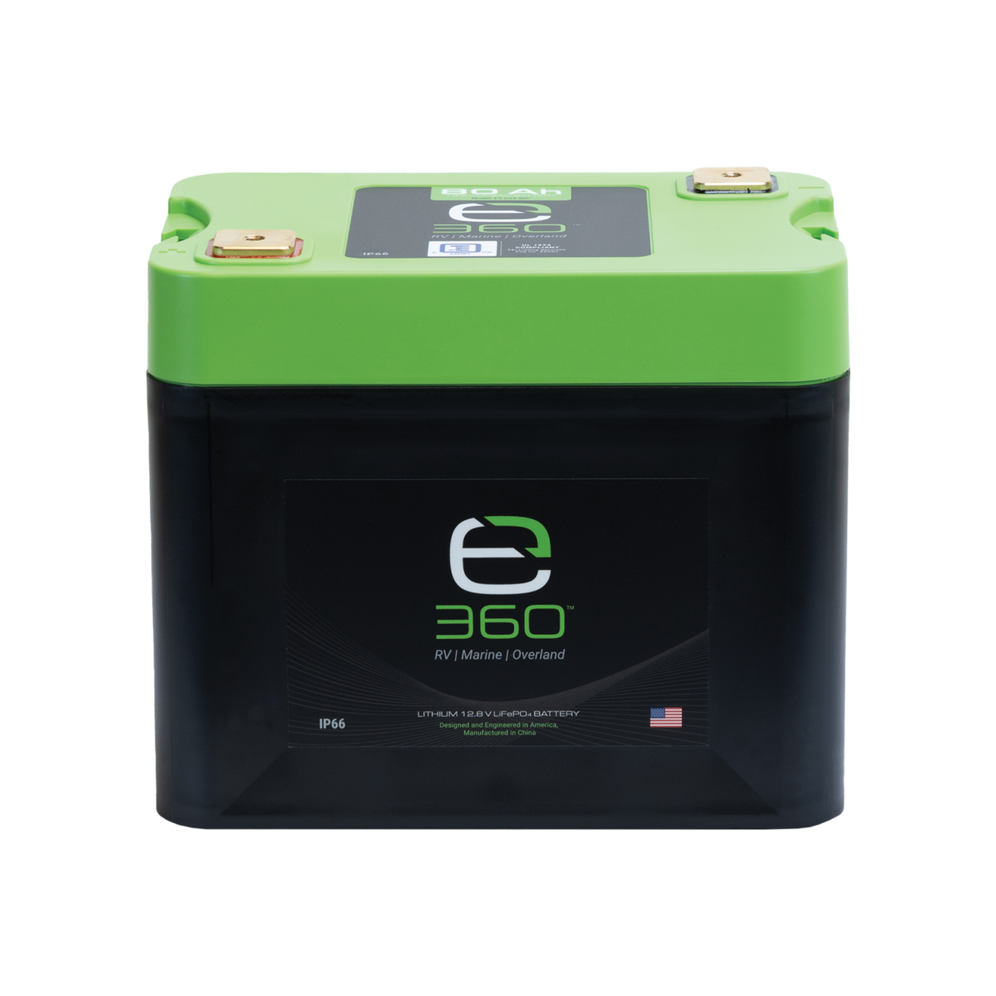 12V 80Ah LiFePO4 Lithium Battery – Group 24