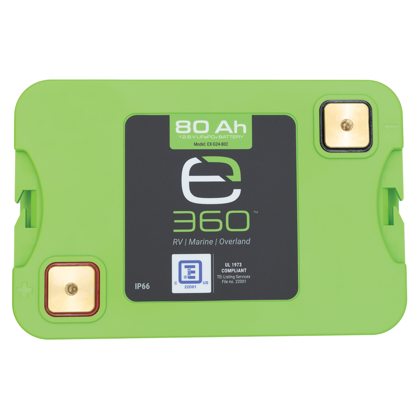 12V 80Ah LiFePO4 Lithium Battery – Group 24