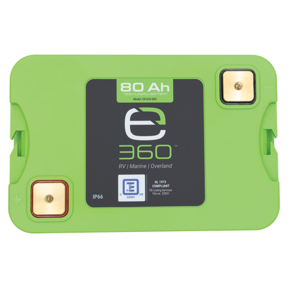 12V 80Ah LiFePO4 Lithium Battery – Group 24