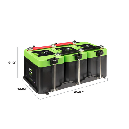 Group 24 3-Battery LiFePO4 Lithium Mounting Kit