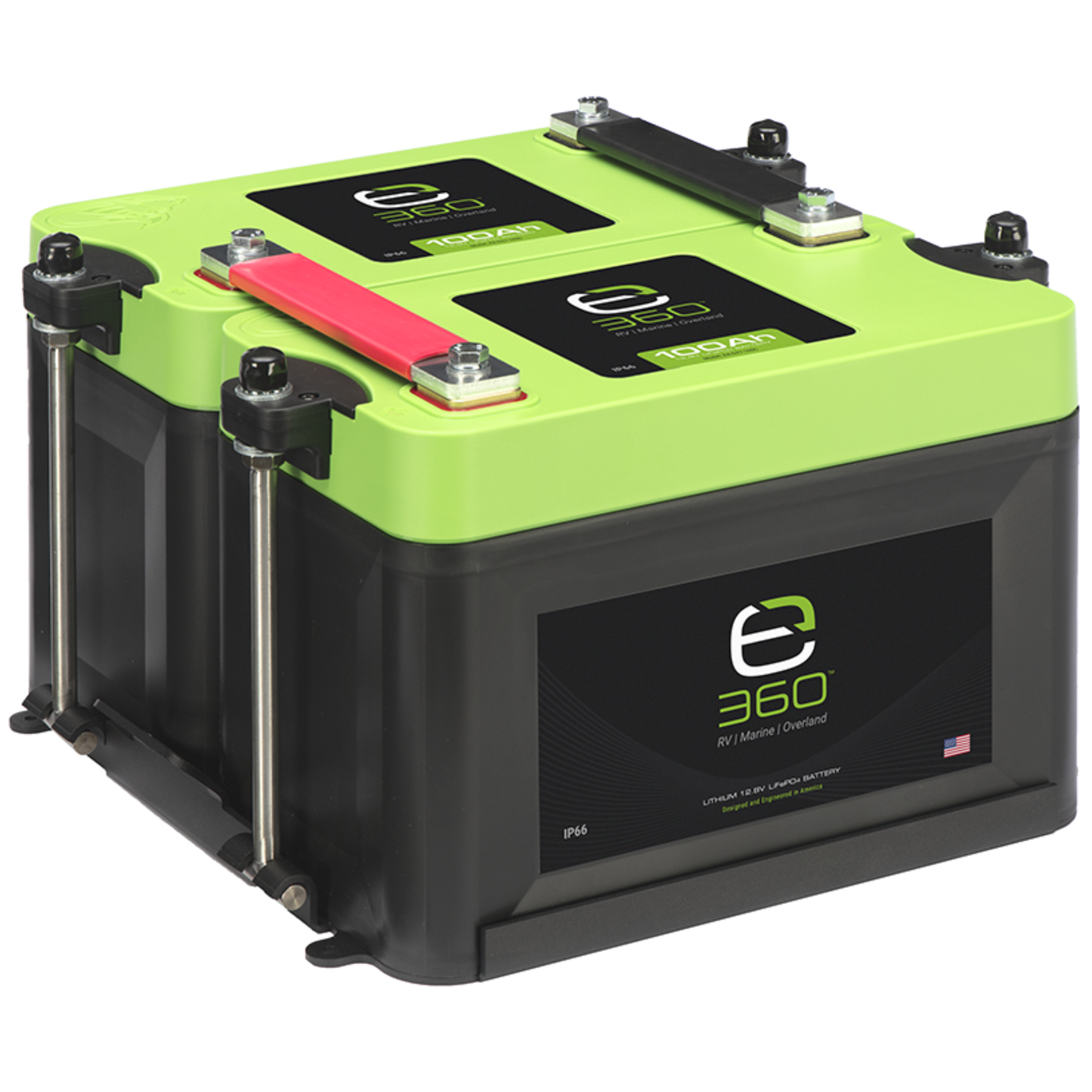 Group 27 2-Battery LiFePO4 Lithium Mounting Kit