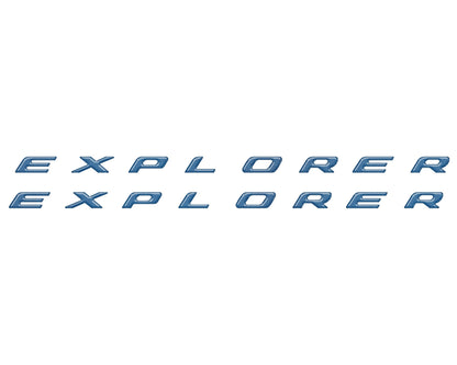 Rocker Panel Letter Inserts Fits 2020-2027 Ford Explorer