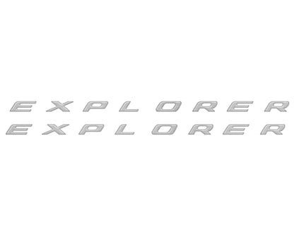 Rocker Panel Letter Inserts Fits 2020-2027 Ford Explorer