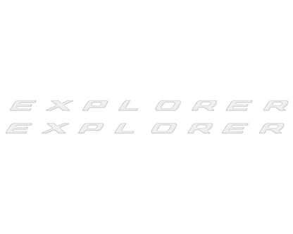 Rocker Panel Letter Inserts Fits 2020-2027 Ford Explorer