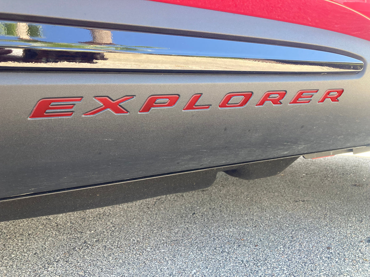 Rocker Panel Letter Inserts Fits 2020-2027 Ford Explorer