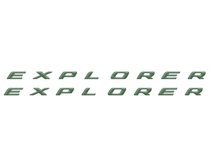 Rocker Panel Letter Inserts Fits 2020-2027 Ford Explorer
