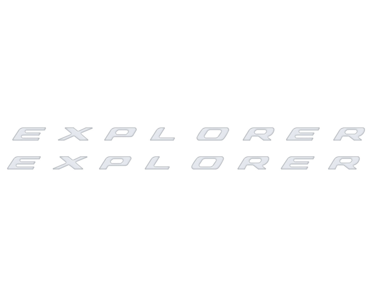 Rocker Panel Letter Inserts Fits 2020-2027 Ford Explorer
