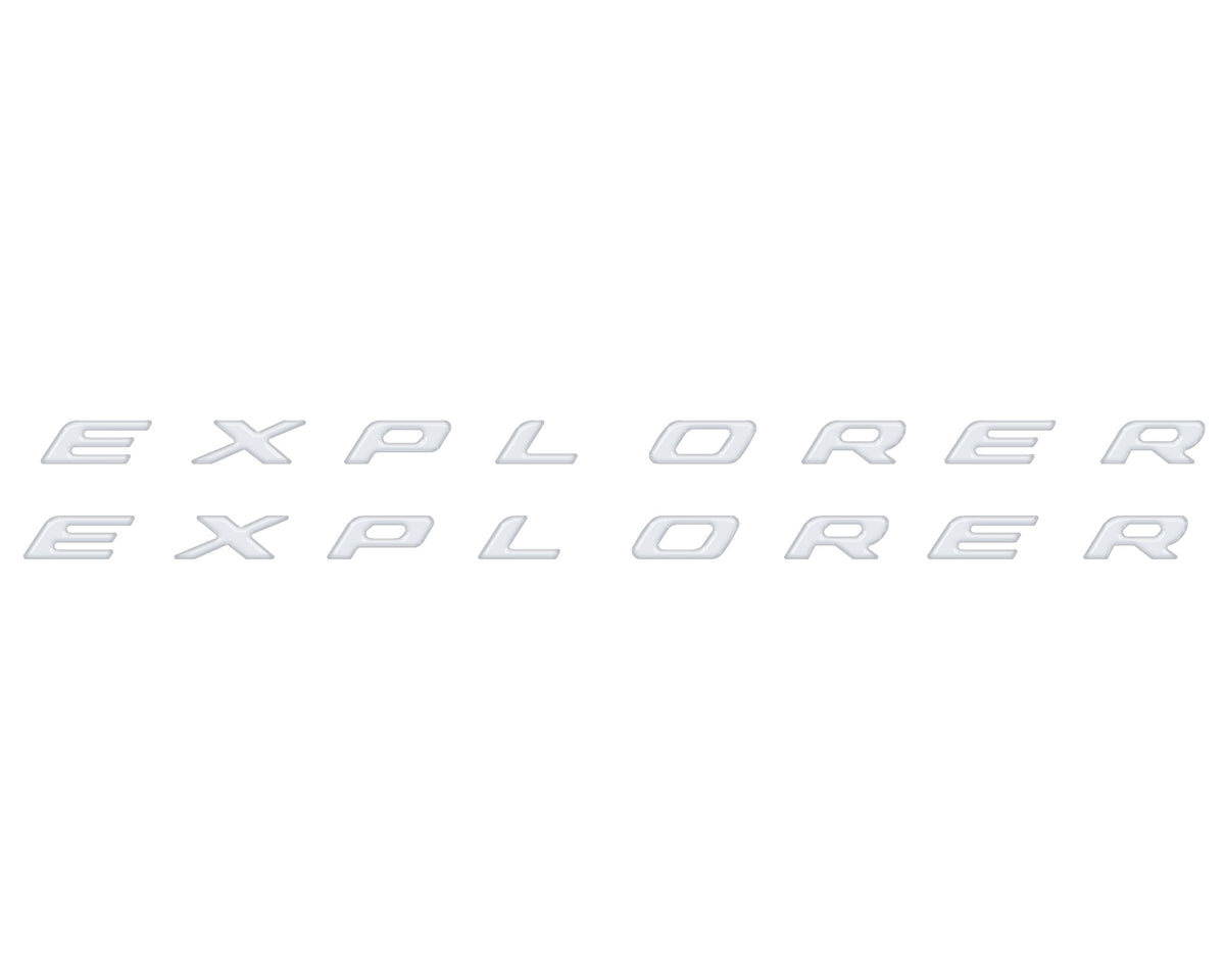 Rocker Panel Letter Inserts Fits 2020-2027 Ford Explorer