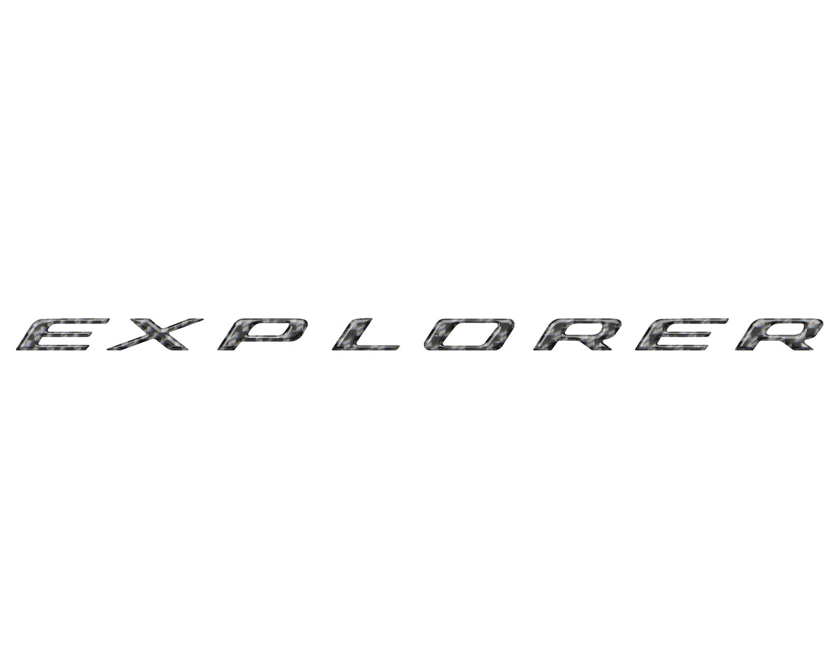 Liftgate Letter Overlays Fits 2025-2027 Ford Explorer