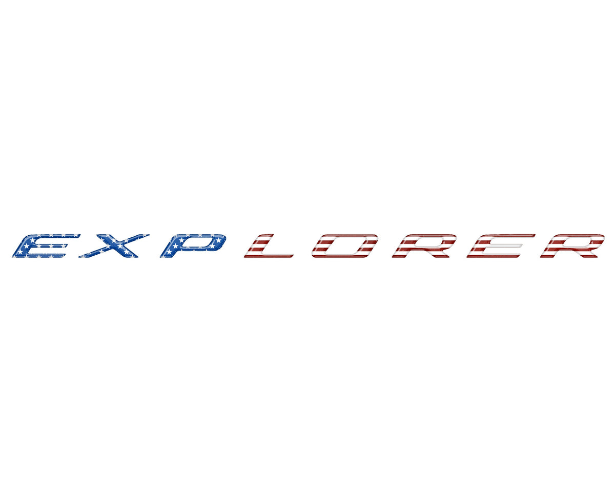 Liftgate Letter Overlays Fits 2025-2027 Ford Explorer