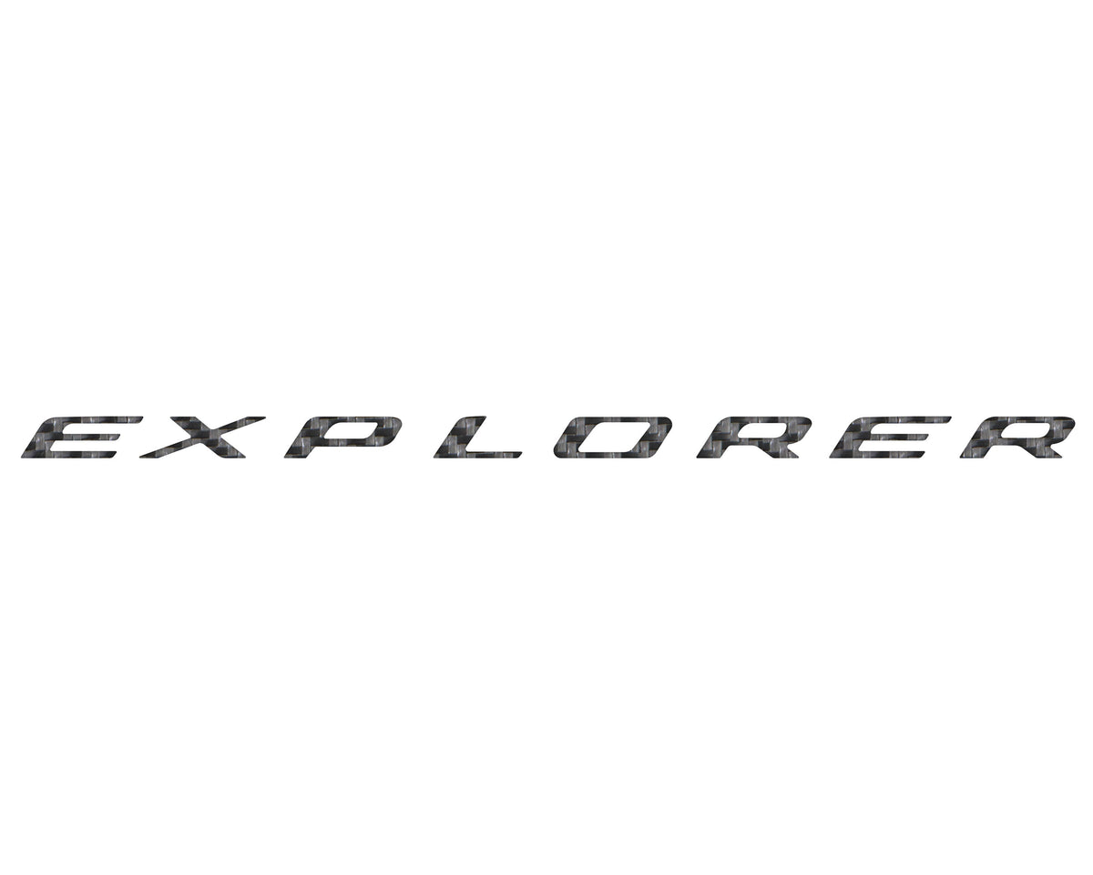 Liftgate Letter Overlays Fits 2025-2027 Ford Explorer