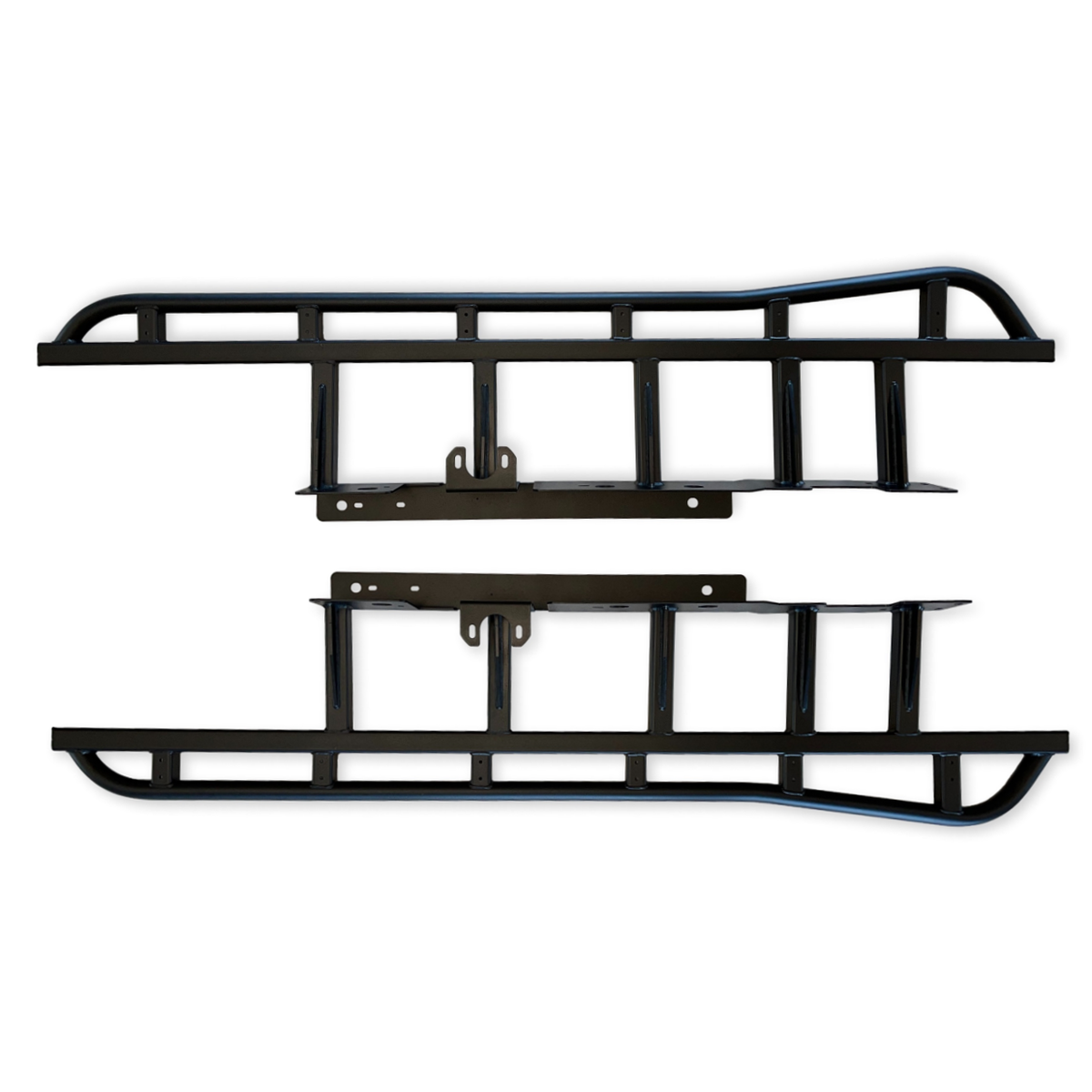 SuperCrew | Rock Sliders | 19-Present F-150 - Long Bed (6.5ft) - no tread plate, satin black powdercoat