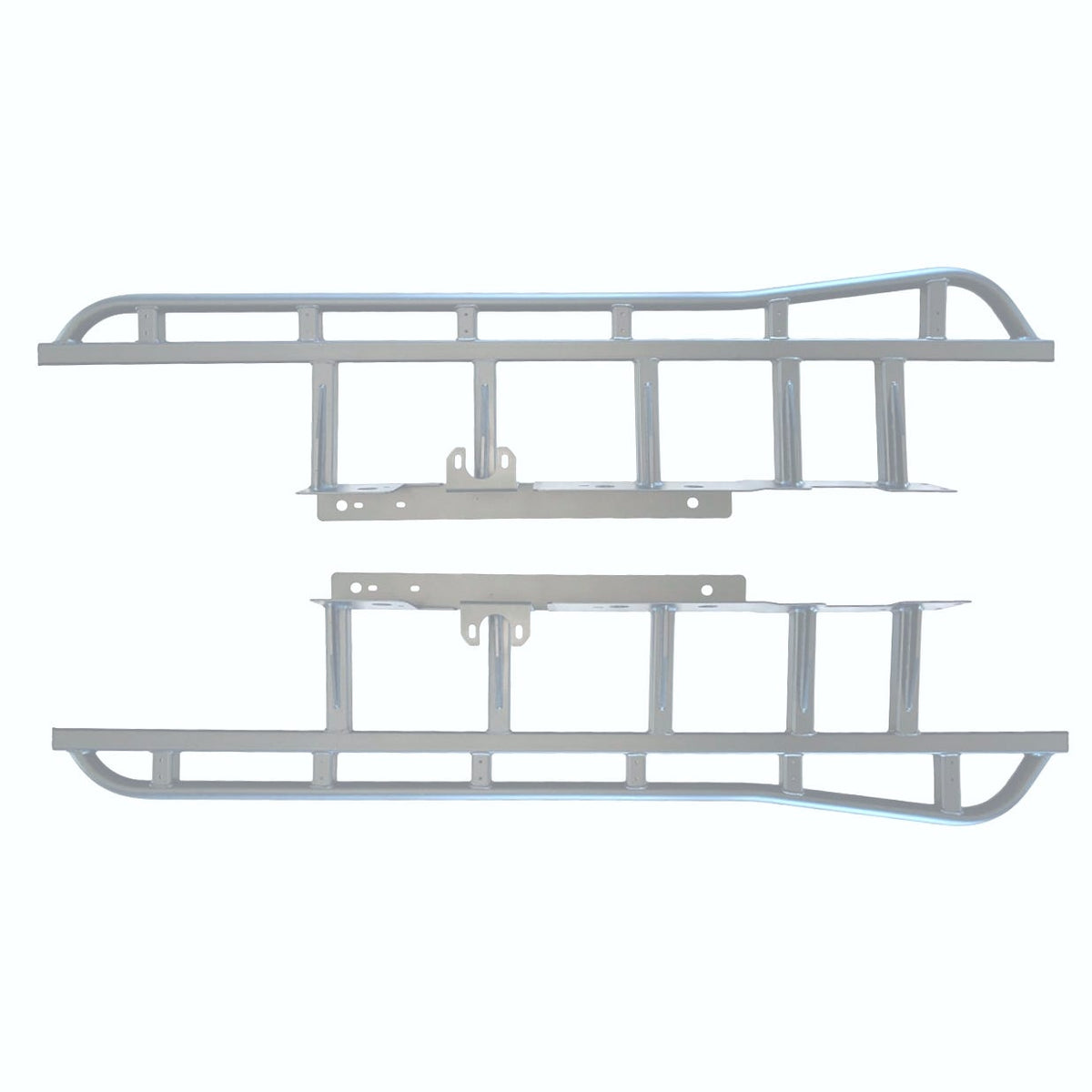 SuperCrew | Rock Sliders | 19-Present F-150 - Long Bed (6.5ft) - no tread plate, raw finish