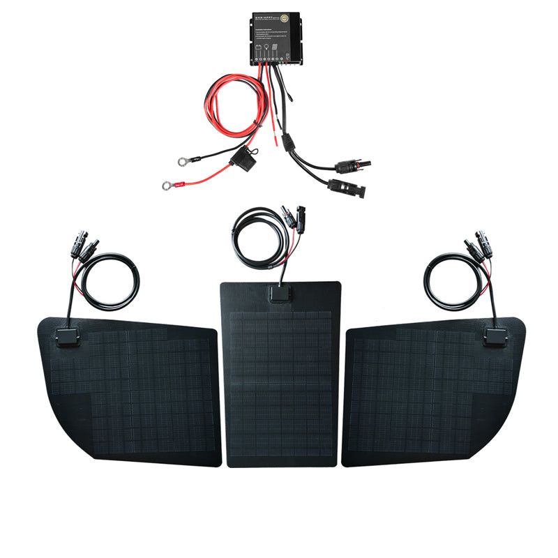 Ford Transit Cargo Lensun 40W 12V Hood Flexible Solar Panel