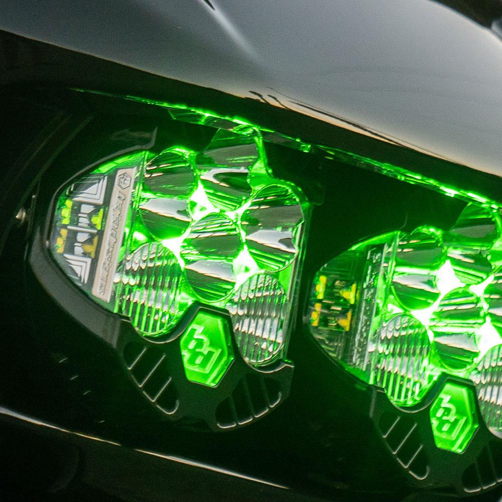 LP6 Pro LED Auxiliary Light Pod Light Pattern Driving/Combo Green Backlight Baja Designs