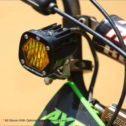 Moto Electric Start Pit Bike S1 Auxiliary Light Kit (Wide Cornering; Amber)