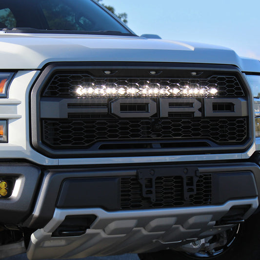 S8 30 Inch Grille Upper Kit - '17-20 F-150 Raptor (Driving/Combo; Clear)