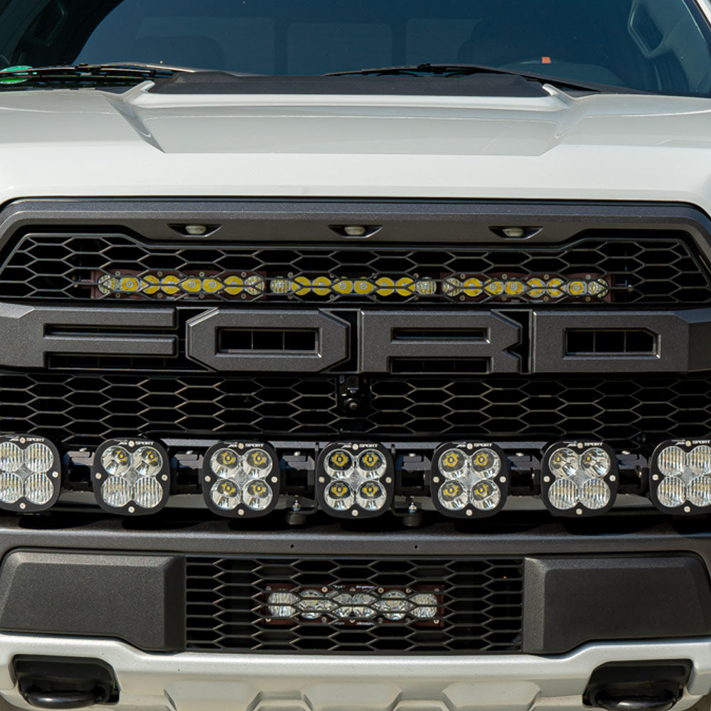 S8 30 Inch Grille Upper Kit - '17-20 F-150 Raptor (Driving/Combo; Clear)