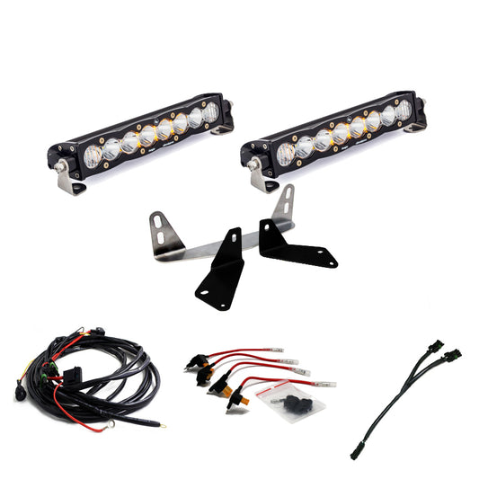 S8 Dual 10 Inch Grille Kit - '18-21 F-150 (Driving/Combo; Clear)