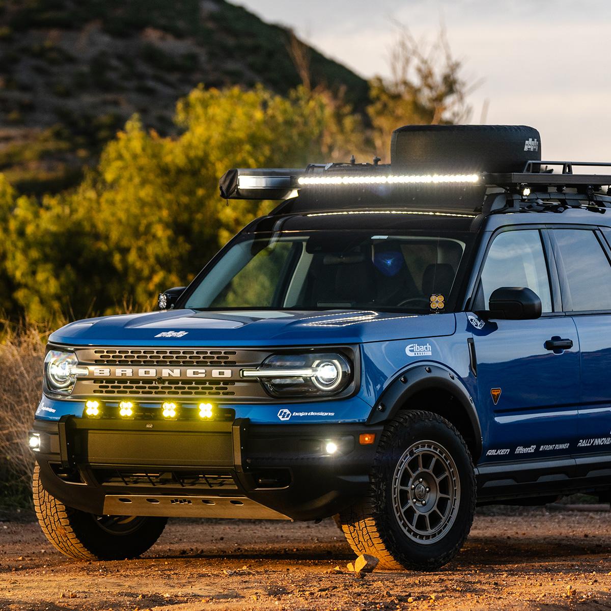 S1 Fog Pocket Kit - '21-22 Bronco Sport (Wide Cornering; Clear)