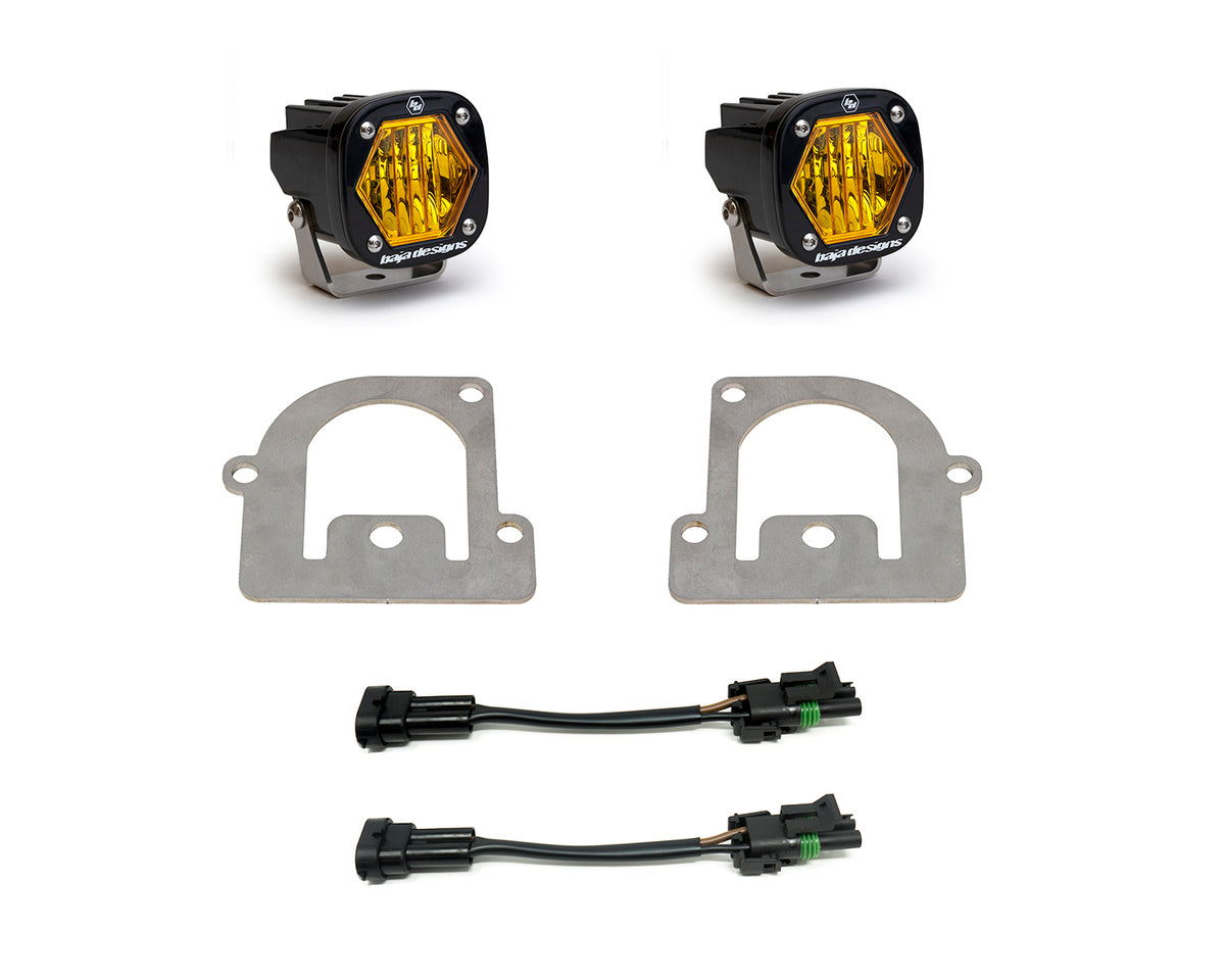 S1 Fog Pocket Kit - '21-22 Bronco Sport (Wide Cornering; Amber)