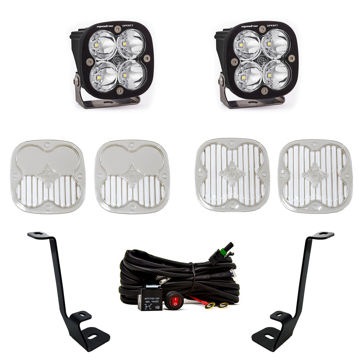 Squadron Sport A-Pillar Kit - '21-22 F-150 (Spot; Clear; Toggle Wiring)