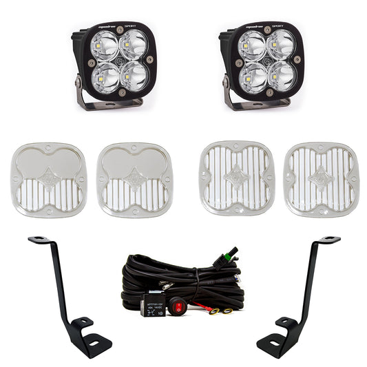 Squadron Sport A-Pillar Kit - '21-22 F-150 (Spot; Clear; Toggle Wiring)