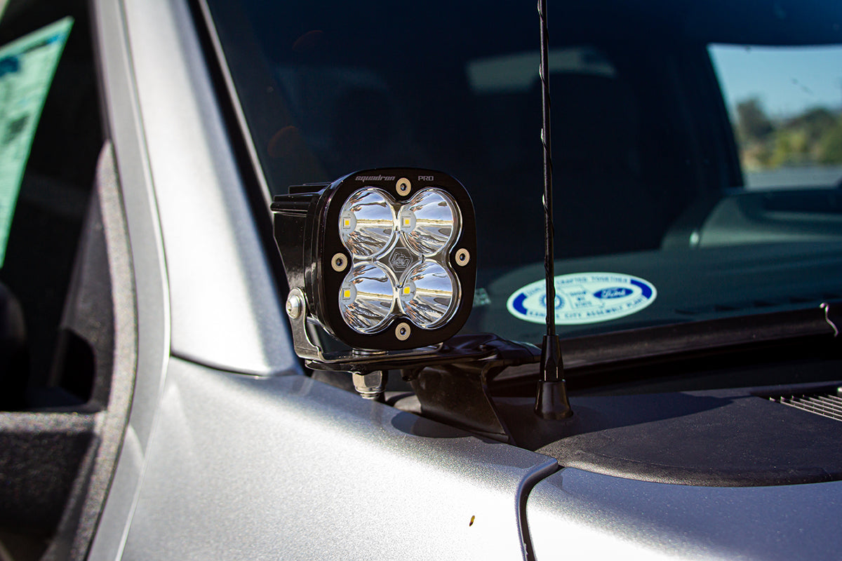 Squadron Sport A-Pillar Kit - '21-22 F-150 (Spot; Clear; Toggle Wiring)