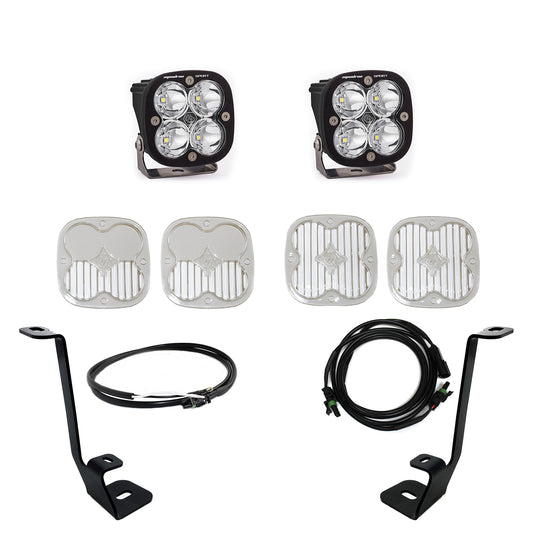 Squadron Sport A-Pillar Kit - '21-22 F-150 (Spot; Clear; Upfitter Wiring)