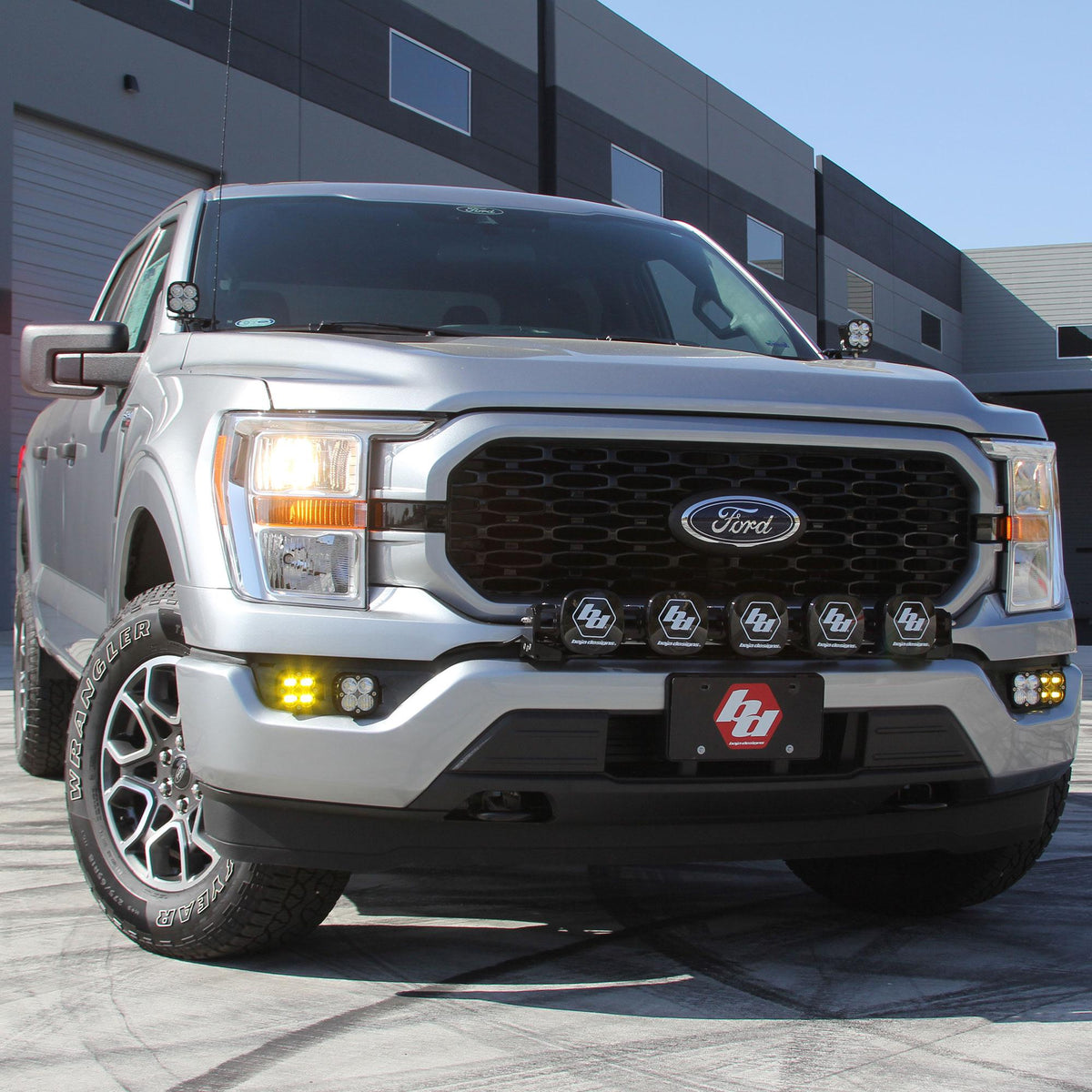 Squadron Sport A-Pillar Kit - '21-22 F-150 (Spot; Clear; Upfitter Wiring)