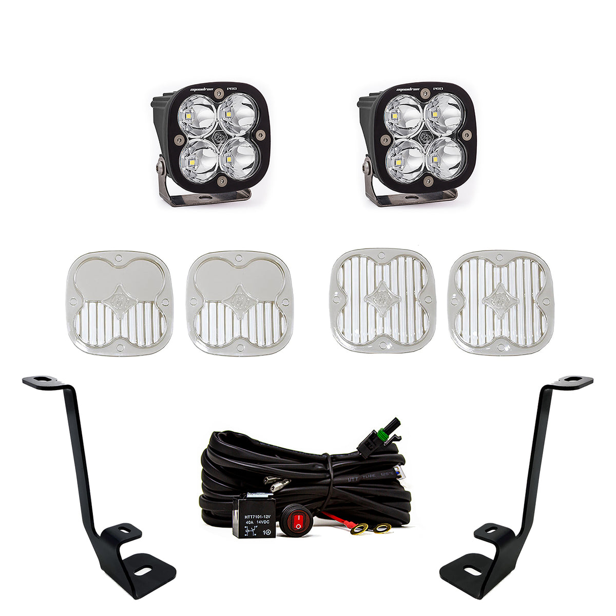 Squadron Pro A-Pillar Kit - '21-22 F-150 (Spot; Clear; Toggle Wiring)