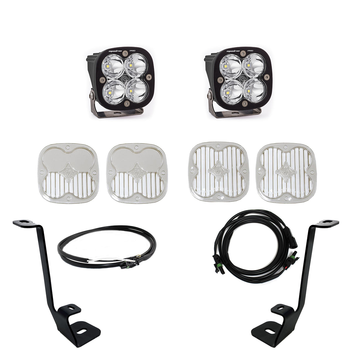 Squadron Pro A-Pillar Kit - '21-22 F-150 (Spot; Clear; Upfitter Wiring)