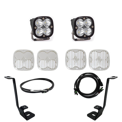 Squadron Pro A-Pillar Kit - '21-22 F-150 (Spot; Clear; Upfitter Wiring)