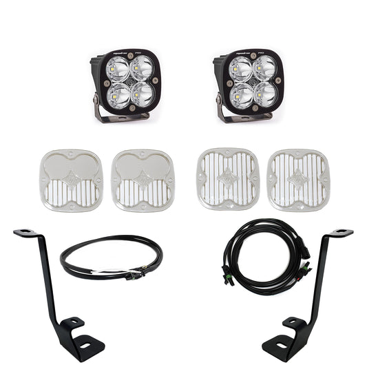 Squadron Pro A-Pillar Kit - '21-22 F-150 (Spot; Clear; Upfitter Wiring)