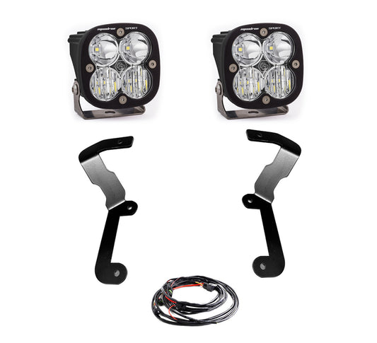 Squadron Sport A-Pillar Kit - '19-22 Sierra 1500 (Driving/Combo; Clear)