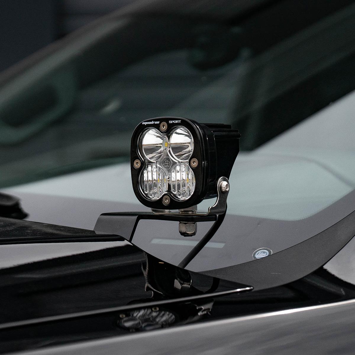 Squadron Sport A-Pillar Kit - '19-22 Sierra 1500 (Driving/Combo; Clear)