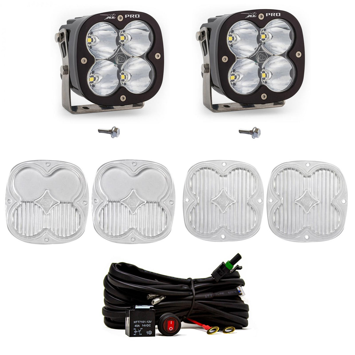 XL Pro A-Pillar Kit - '21-22 Bronco (Spot; Clear; Toggle Wiring)
