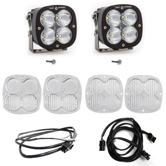 XL Pro A-Pillar Kit - '21-22 Bronco (Spot; Clear; Upfitter Wiring)