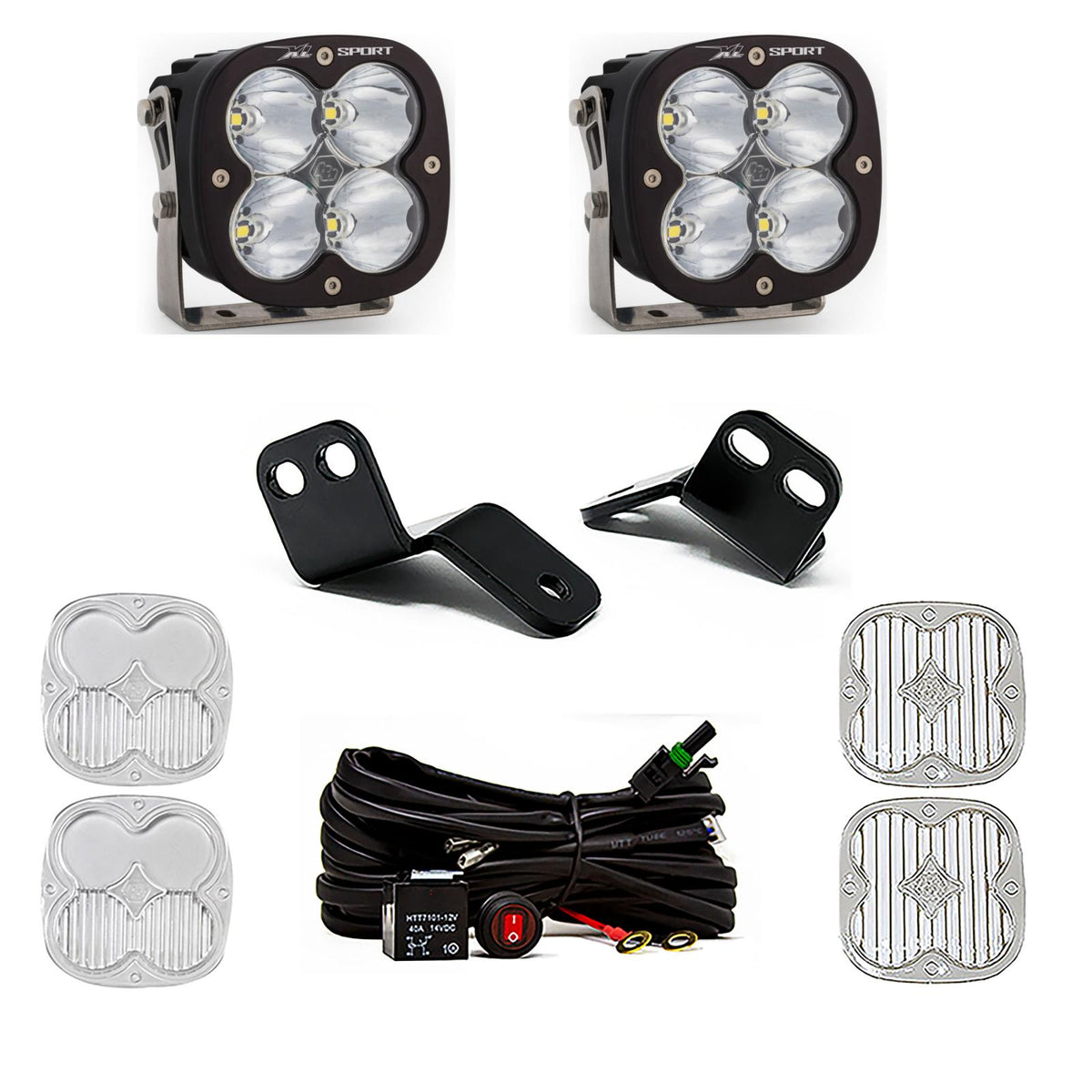 XL Sport A-Pillar Kit - '14-21 RZR XP 1000; XP Turbo; Turbo S (Spot; Clear)