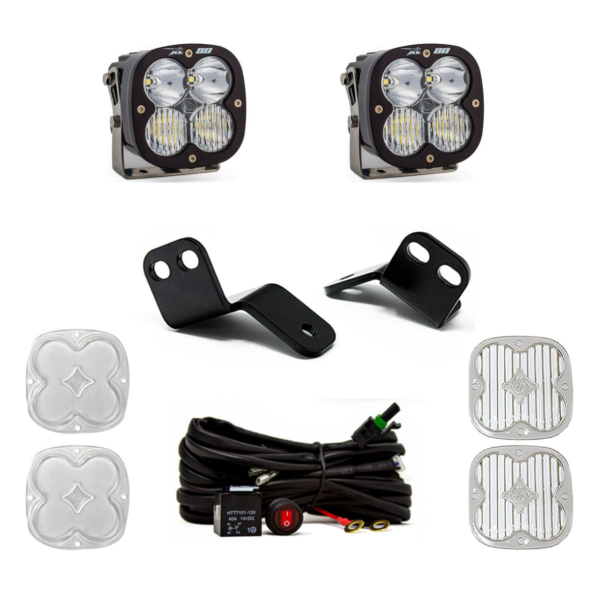 XL80 A-Pillar Kit - '14-21 RZR XP 1000; XP Turbo; Turbo S (Driving/Combo; Clear)