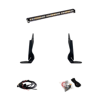 S8 30 Inch Grille Kit - '20-22 Sierra 2500HD/3500HD (Driving/Combo; Clear)