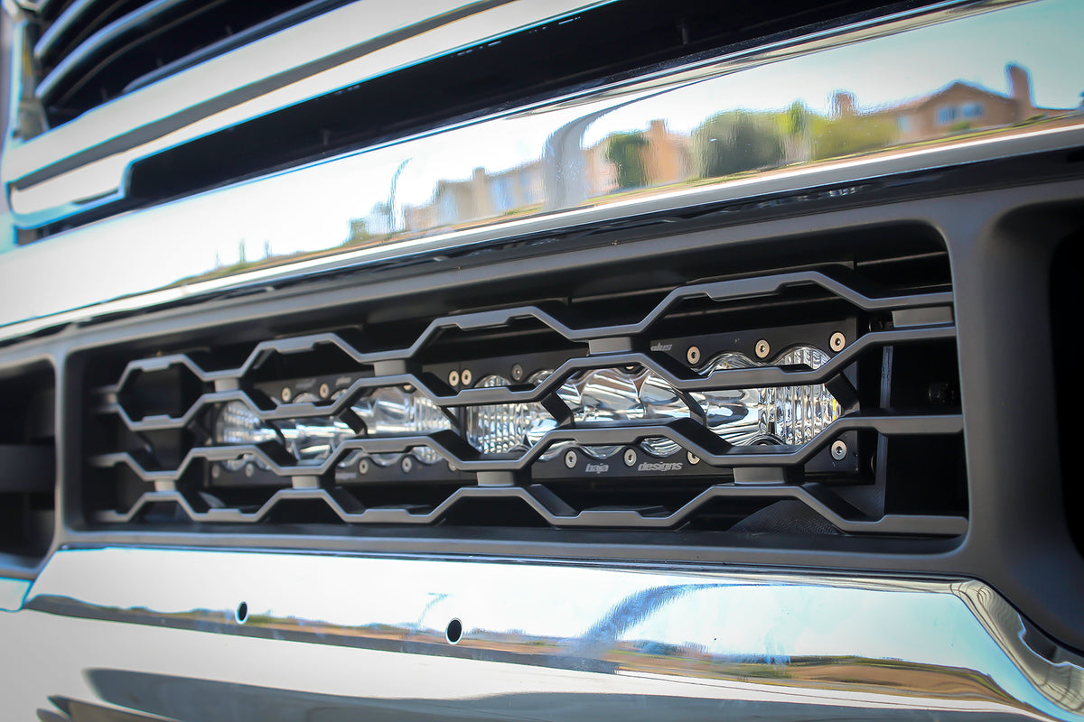 S8 30 Inch Grille Lower Kit - '19-22 2500/3500 (Driving/Combo; Clear)