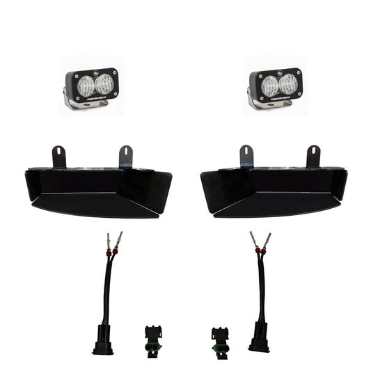 S2 Sport Fog Pocket Kit - '19-22 2500/3500 (Wide Cornering; Clear)