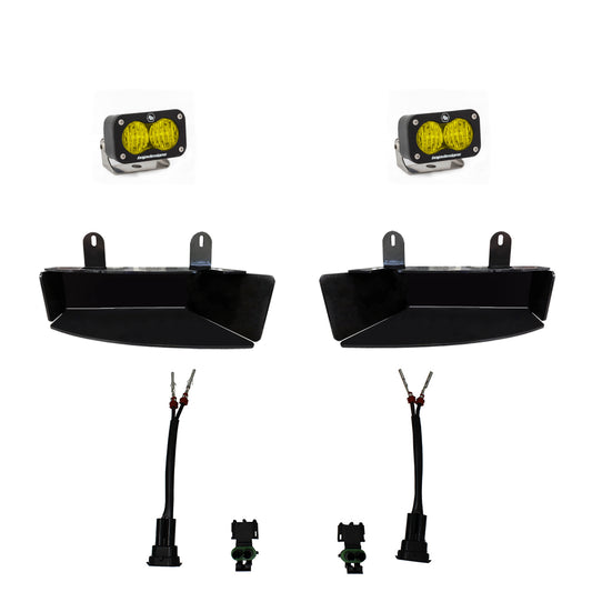S2 Sport Fog Pocket Kit - '19-21 2500/3500 (Wide Cornering; Amber)