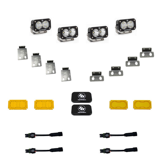 S2 Pro Dual Fog Pocket Kit - '21-22 F-150 Raptor (Multi-Pattern; Clear)