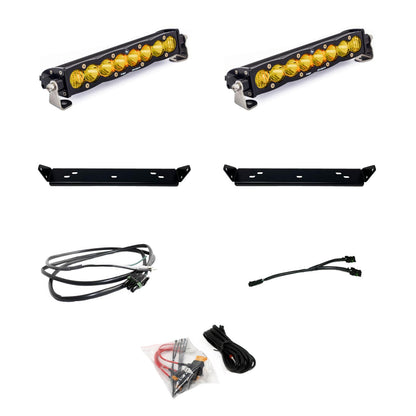 S8 10 Inch Dual Behind Grille Kit - '21-22 F-150 Raptor (Driving/Combo; Amber)