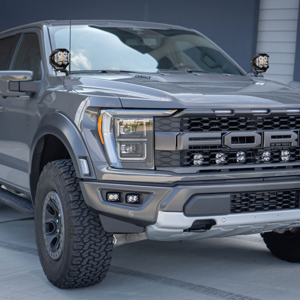 LP4 Pro A-Pillar Kit - '21-22 F-150 Raptor (Driving/Combo; Clear)