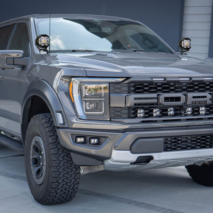 LP4 Pro A-Pillar Kit - '21-22 F-150 Raptor (Driving/Combo; Clear)