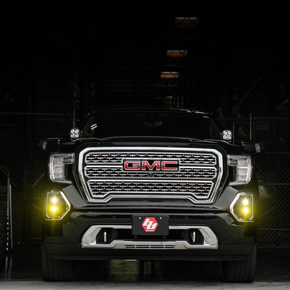 S1 Dual Fog Pocket Kit - '19-22 Sierra 1500 (Wide Cornering/Spot; Clear/Clear)